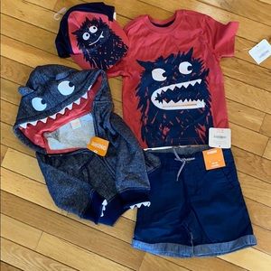 Gymboree monster set size 12-18 months with tags